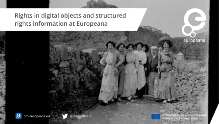 Rights in digital objects and structured rights information at Europeana